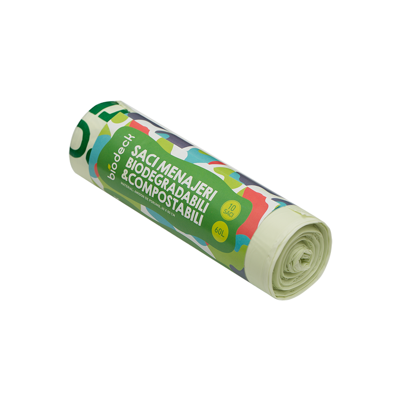 Saci Gunoi Biodegradabili, Compostabili, 60 L, 10 buc