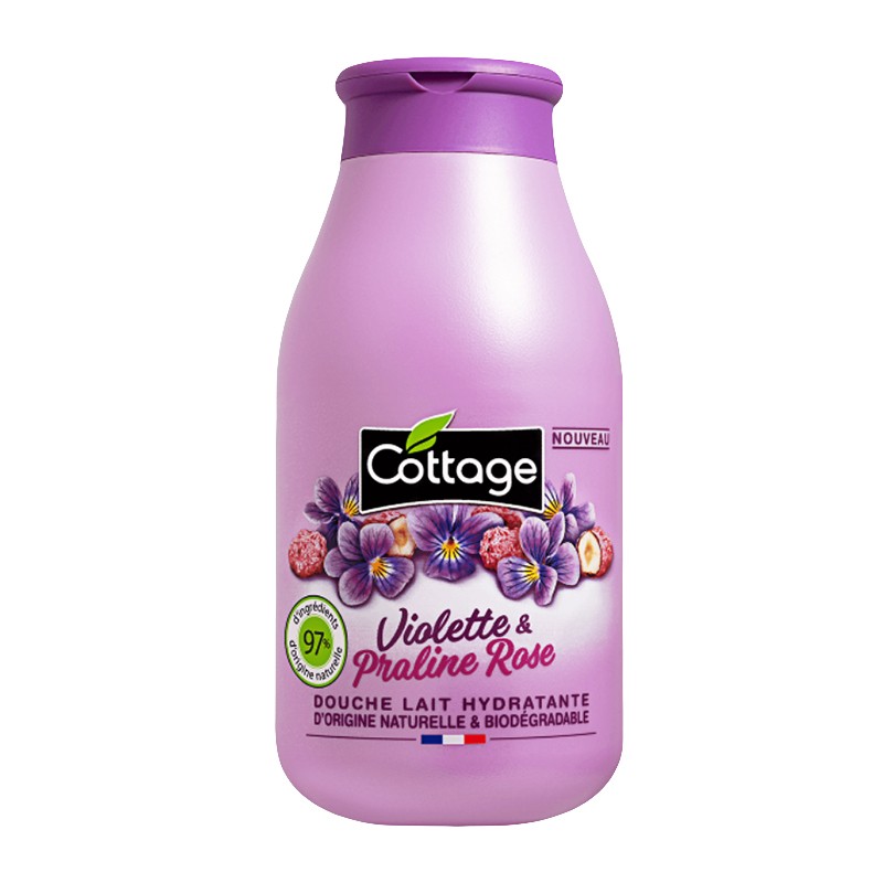 Lapte de Dus Cottage cu Violete si Praline Roz, 250 ml