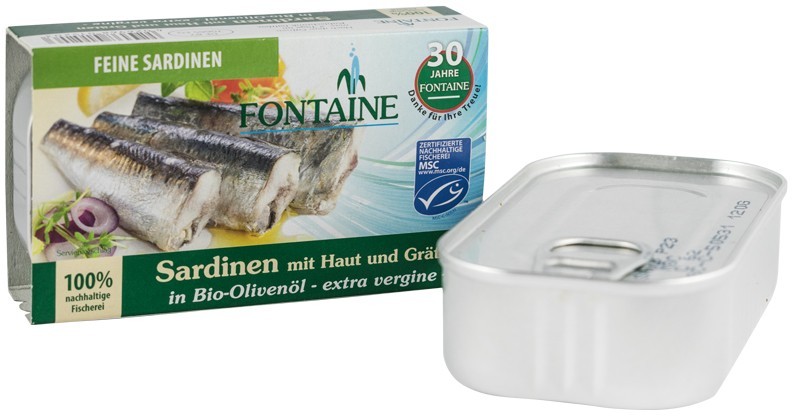 Sardine in Ulei de Masline Extravirgin, 120g Fontaine