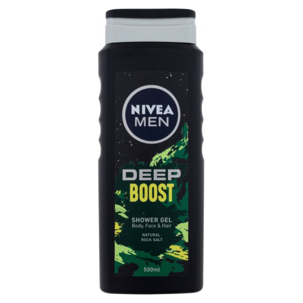 Gel de Dus 3 in1 Nivea Men Deep Boost, 500 ml