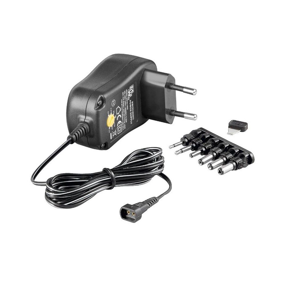 Alimentator Universal, 3-12V, 1000mA, 6 Mufe DC, Goobay