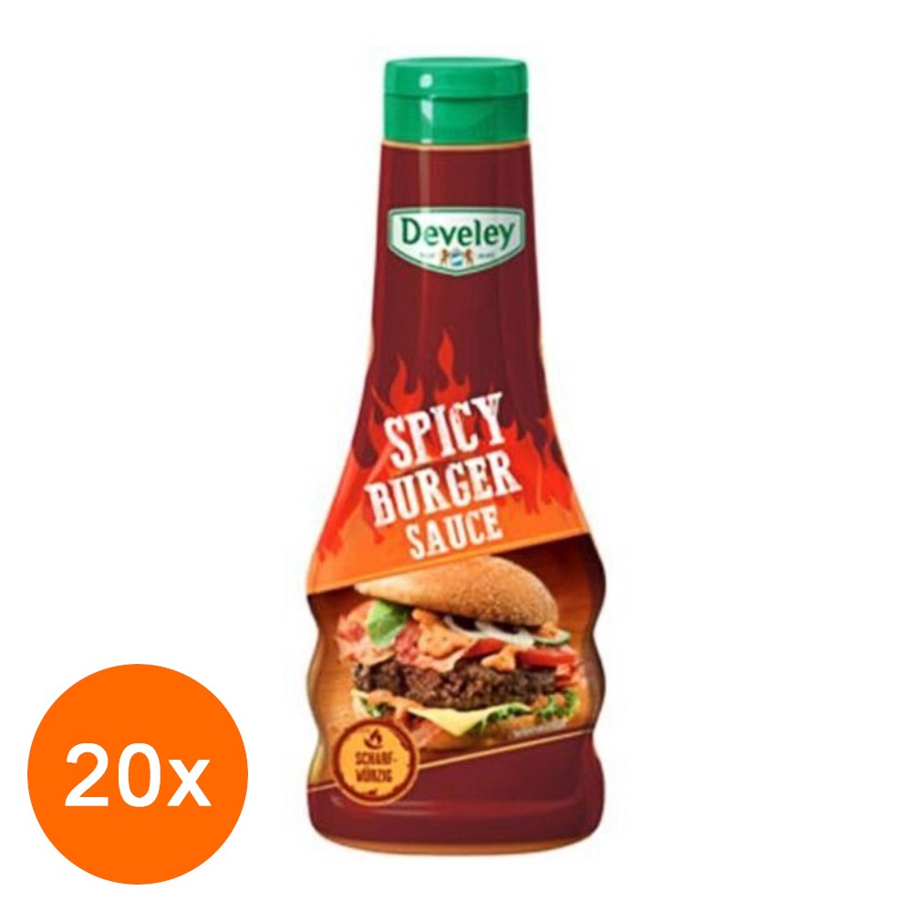 Set Sos Spicy Burger Develey, 20 Bucati x 250 ml