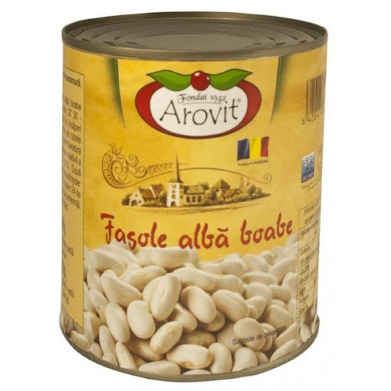 Fasole Alba Boabe in Saramura Arovit, 300 g