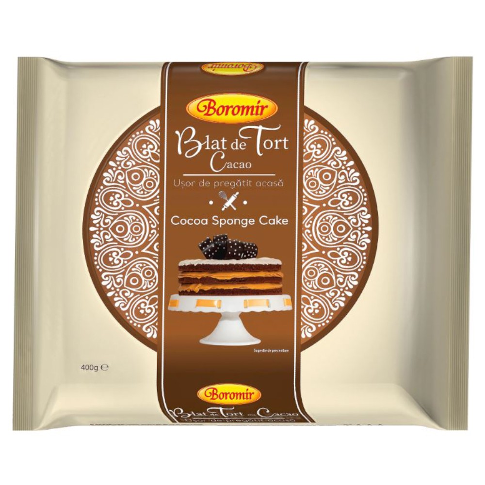 Blat de Tort cu Cacao Boromir, 400 g