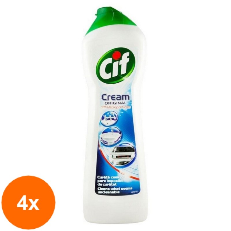 Set 4 x Cif Cream Original Solutie Curatat Universala, 500 ml