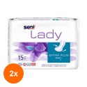 Set 2 x 15 Absorbante pentru Incontinenta Seni Lady Extra Plus