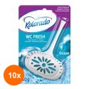 Set 10 x Odorizant WC cu Suport, Ocean, Kolorado, 40 g