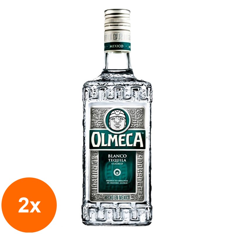 Set 2 x Tequila Silver Olmeca, 38% Alcool, 0.7 l