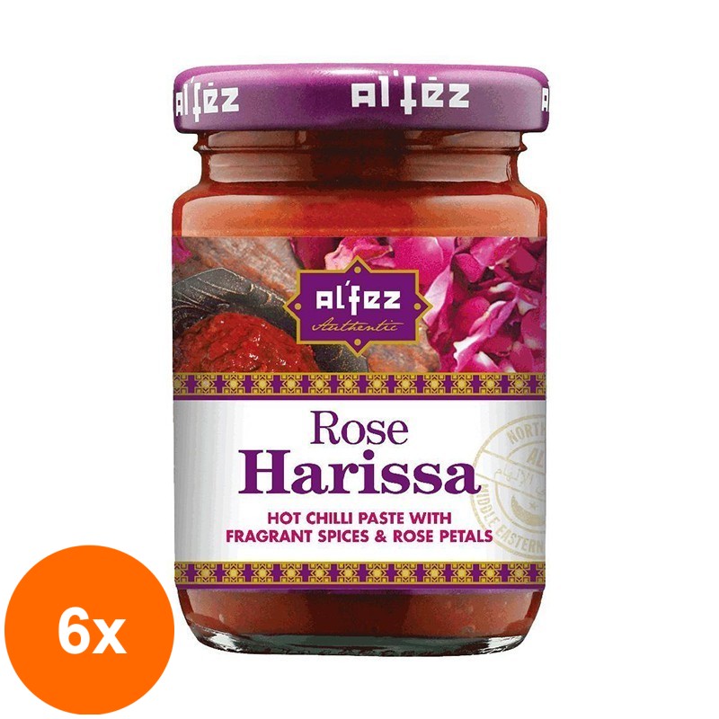 Set 6 x Pasta de Ardei Iute, Harissa Rose, 95 g