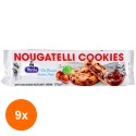 Set 9 x Biscuiti Crocanti cu Ciocolata si Crema de Alune Merba, 175 g