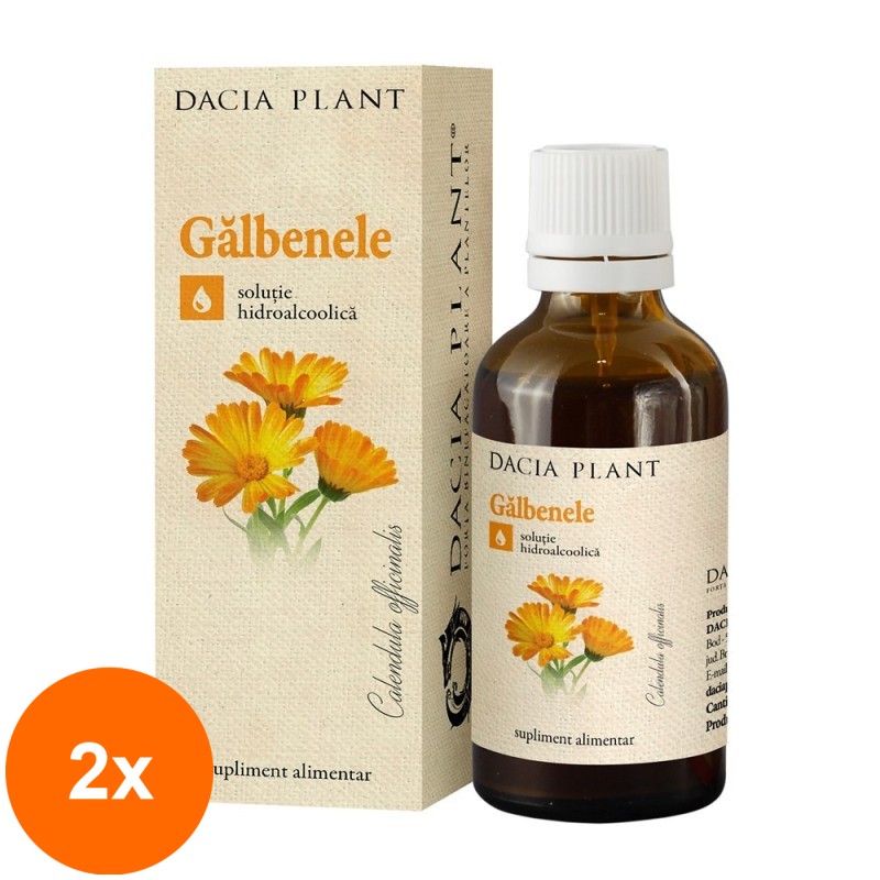 Set 2 x Tinctura de Galbenele, 50 ml, Dacia Plant