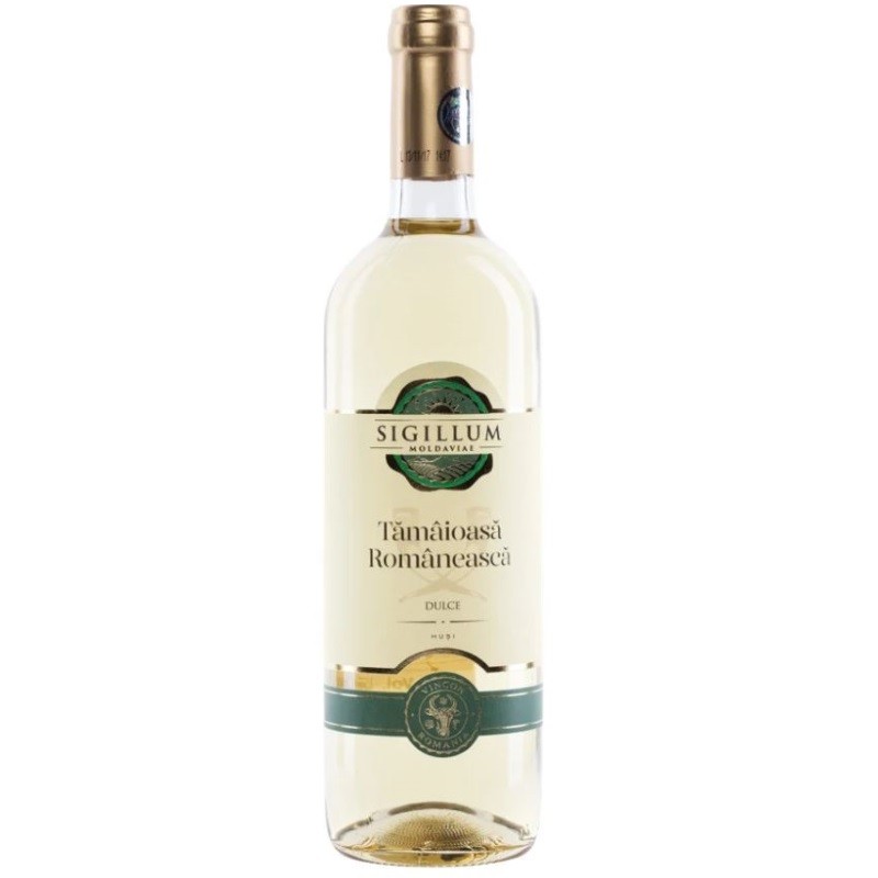 Vin Sigillum Moldaviae, Tamaioasa Romaneasca, Alb Dulce, 0.75 l