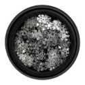 Strasuri Unghii Luxorise, Silver Snowflakes