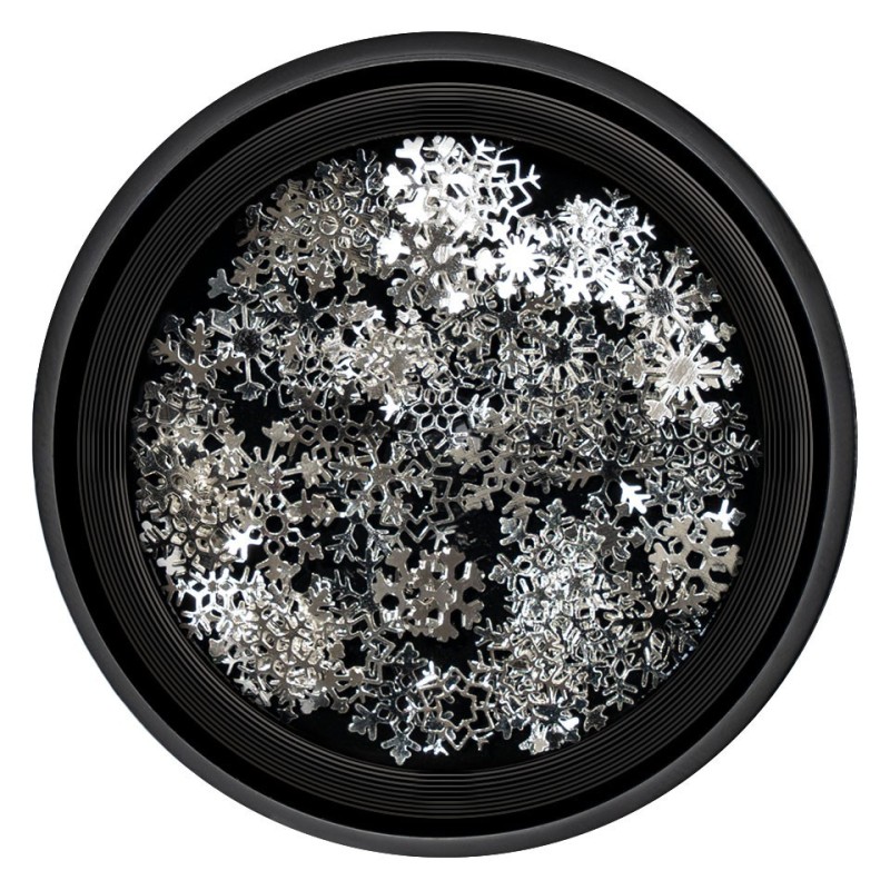 Strasuri Unghii Luxorise, Silver Snowflakes