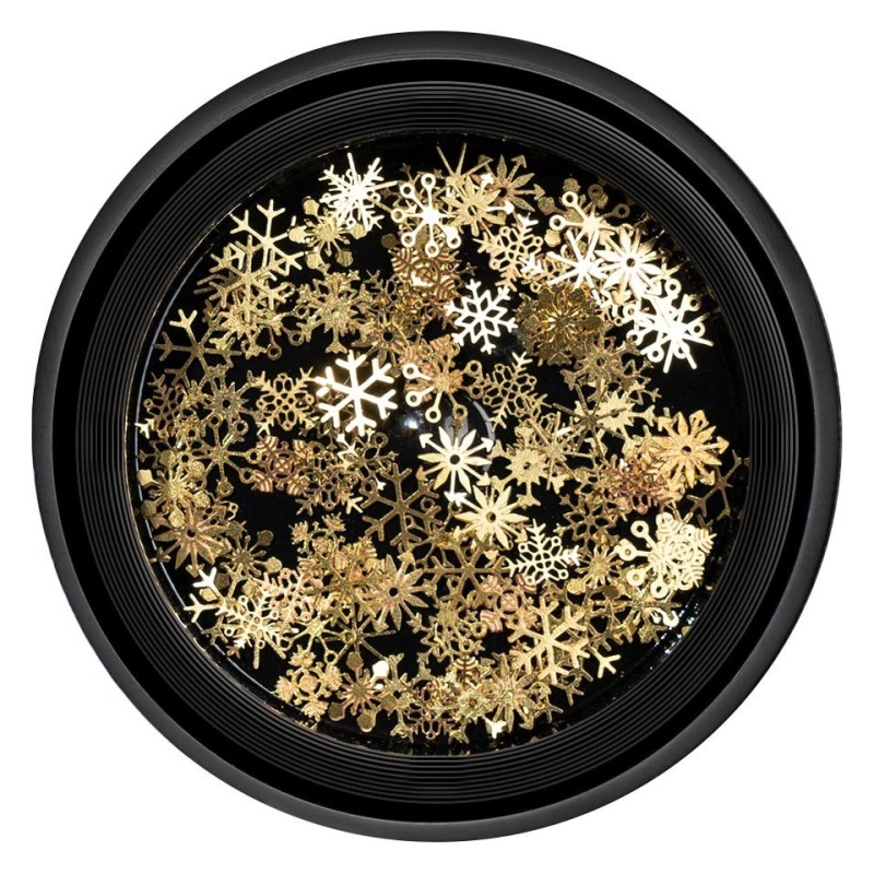 Strasuri Unghii Luxorise, Gold Snowflakes