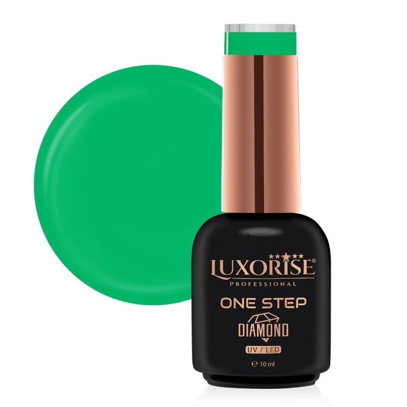 Oja Semipermanenta One Step, Diamond Totally Green 10 ml, Luxorise