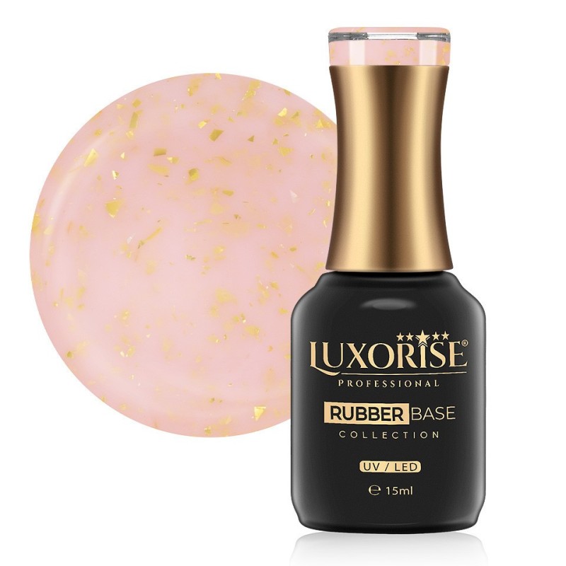 Rubber Base Luxorise Glamour Collection, Coral Blossom 15 ml