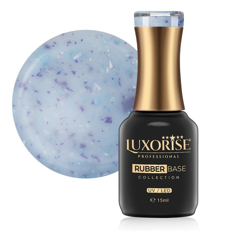 Rubber Base Luxorise Sparkling Collection, Urban Bluebell 15 ml