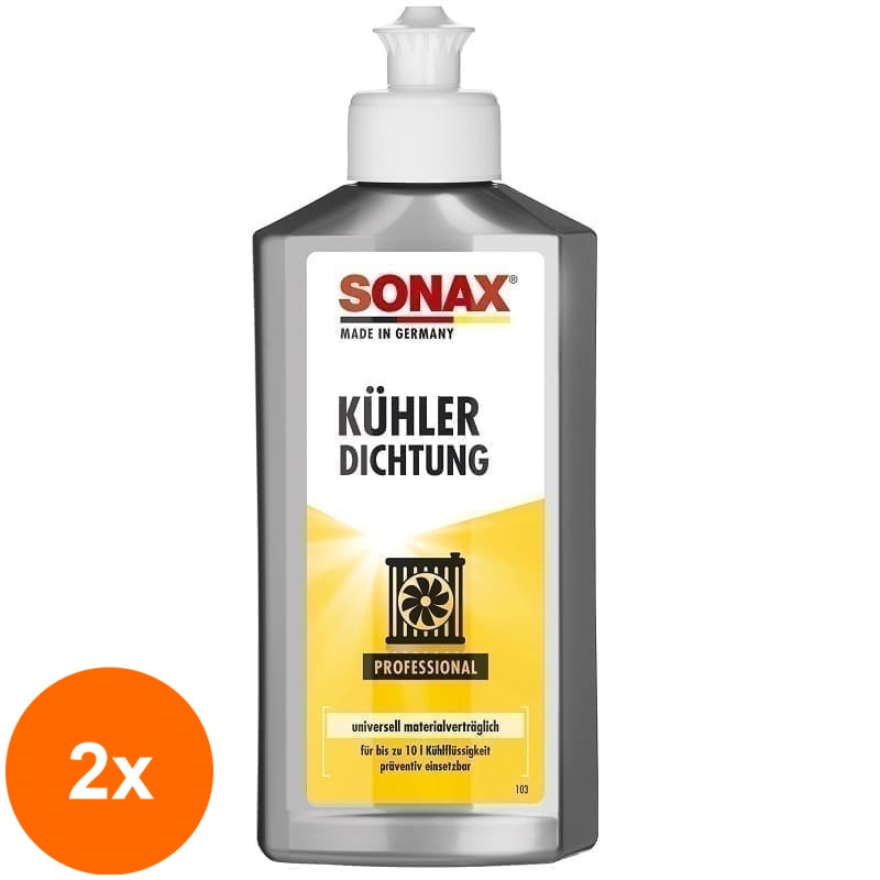 Set 2 x Solutie pentru Etansarea Radiatorului, 250 ml, Sonax