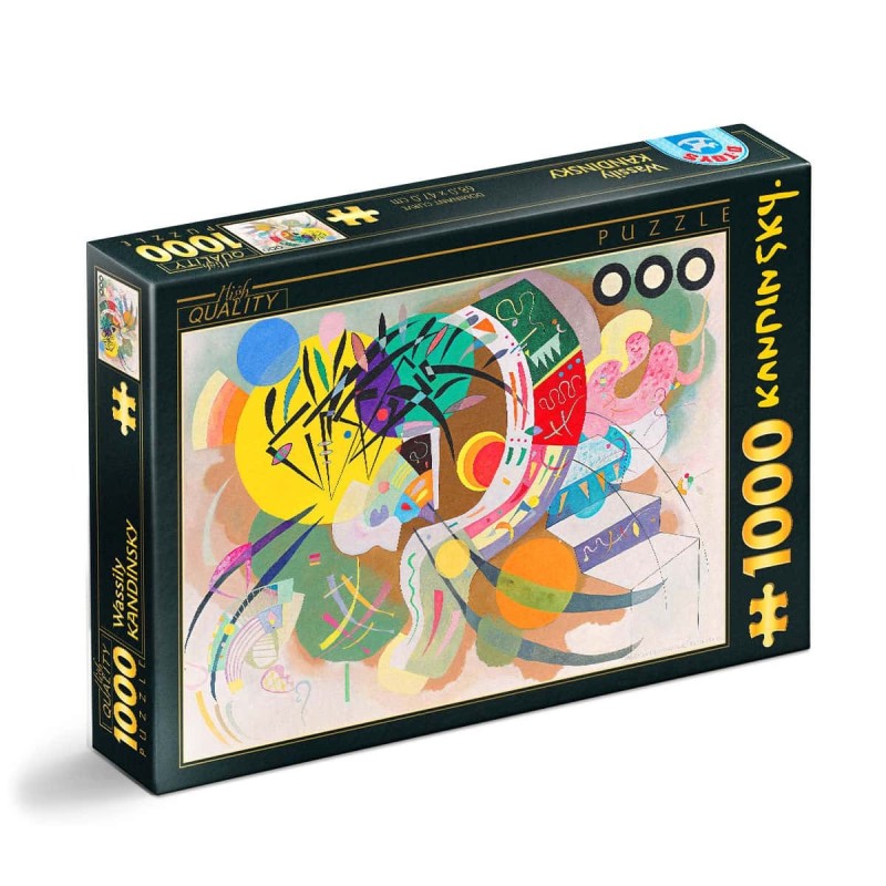 Puzzle 1000 Piese D-Toys, Wassily Kandinsky, Curba Dominanta