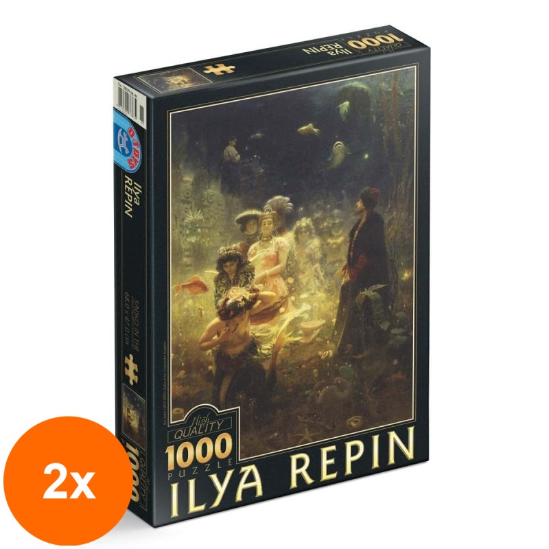 Set 2 x Puzzle 1000 Piese D-Toys, Ilya Repin, Sadko in the Underwater Kingdom
