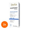 Set 2 x Crema de Fata Hidratanta Delia Harmony, SPF 50, 50 ml