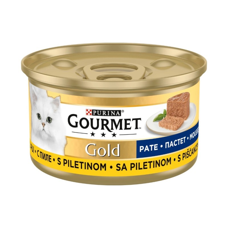 Hrana Umeda pentru Pisici, Purina, Gourmet Gold, Mousse de Pui, 85 g