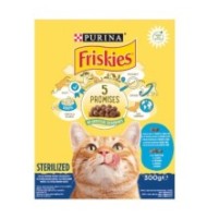 Hrana Uscata pentru Pisici, Purina, Friskies Sterilised, Somon si Legume, 300 g