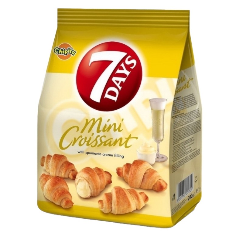 Mini Croissante cu Crema de Sampanie, 7 Days, 185 g