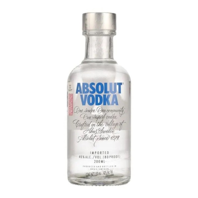 Vodca Absolut, Alcool 40%, 0.2 l