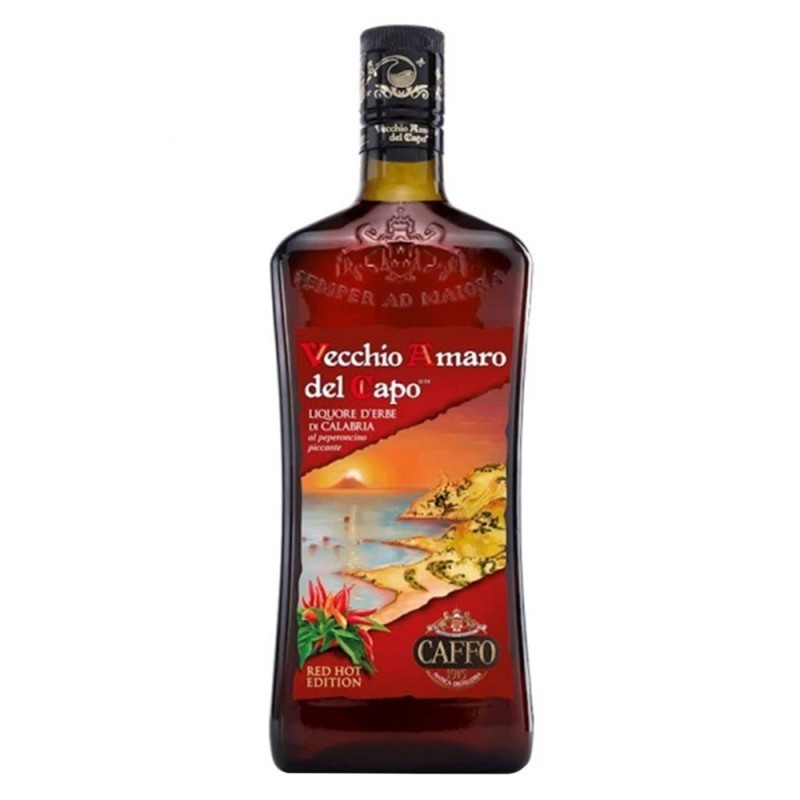 Lichior Digestiv Caffo Vecchio Amaro Del Capo Red Hot Edition, 35% Alcool, 0.7 l