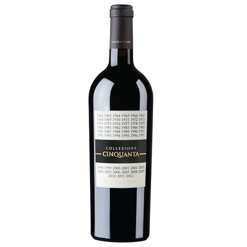 Vin Rosu Collezione Cinquanta Vino Rosso D'Italia San Marzano, 14.5% Alcool, 0.75 l