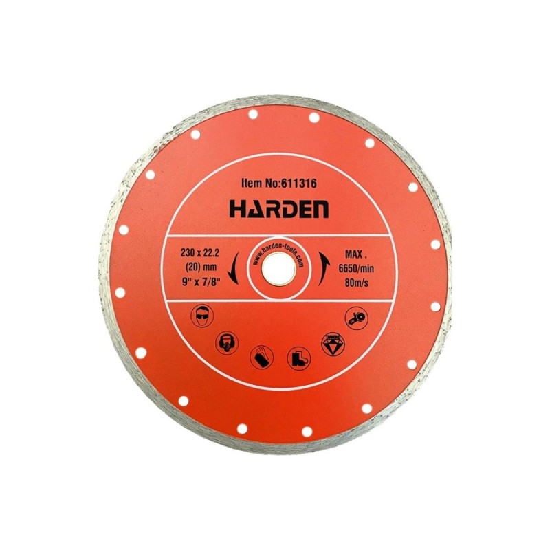 Disc Diamantat pentru Gresie si Faianta, 100 mm, Prindere 20 mm, Harden