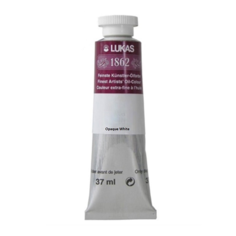 Culoare in Ulei 1862 Lukas, Opaque White, 37 ml