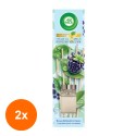 Set 2 x Odorizant de Camera cu Betisoare Parfumate Air Wick, Roua Diminetii si Mure, 40 ml