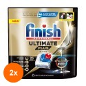 Set 2 x 25 Capsule Detergent pentru Masina de Spalat Vase Finish Ultimate Plus