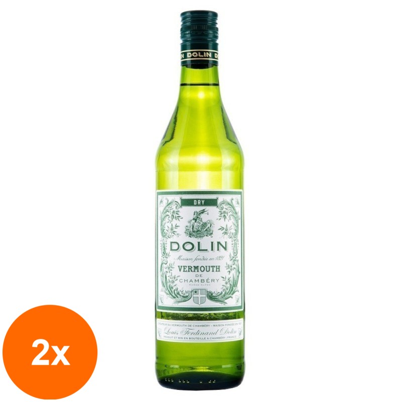 Set 2 x Vermut Dolin Dry ,17.5% Alcool, 0.75L