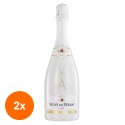 Set 2 x Vin Spumant Alb, Demisec, Veuve Du Vernay Ice, 0.75 l