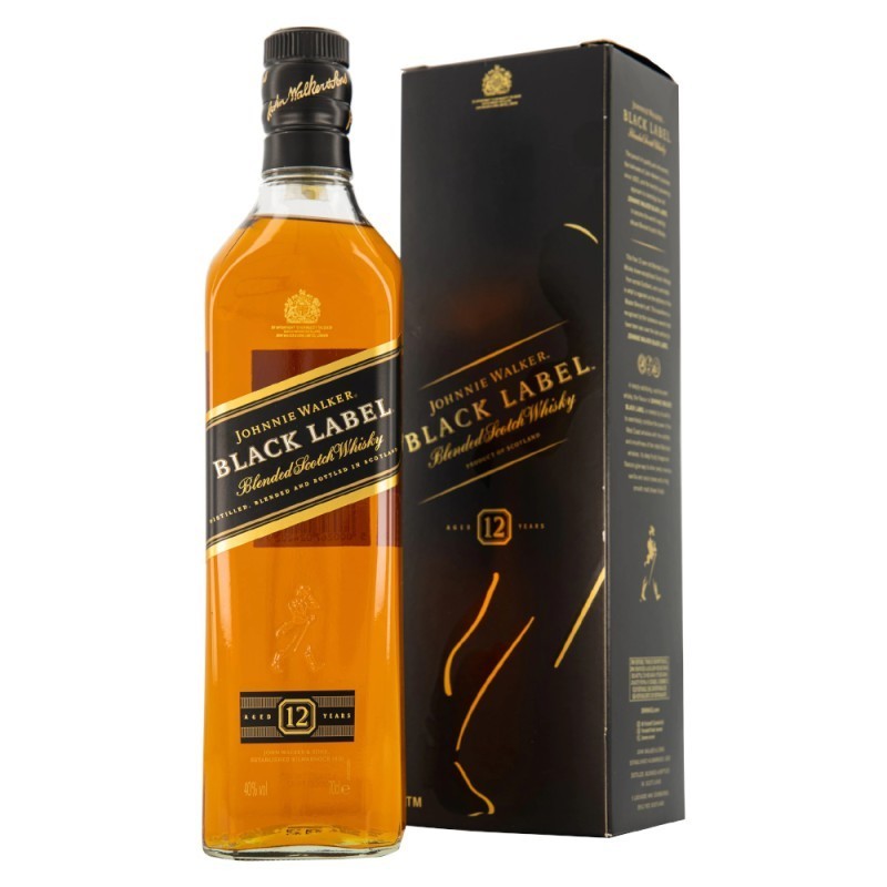 Whisky Johnnie Walker Black 12 Ani, 0.7 l, 40% Alcool