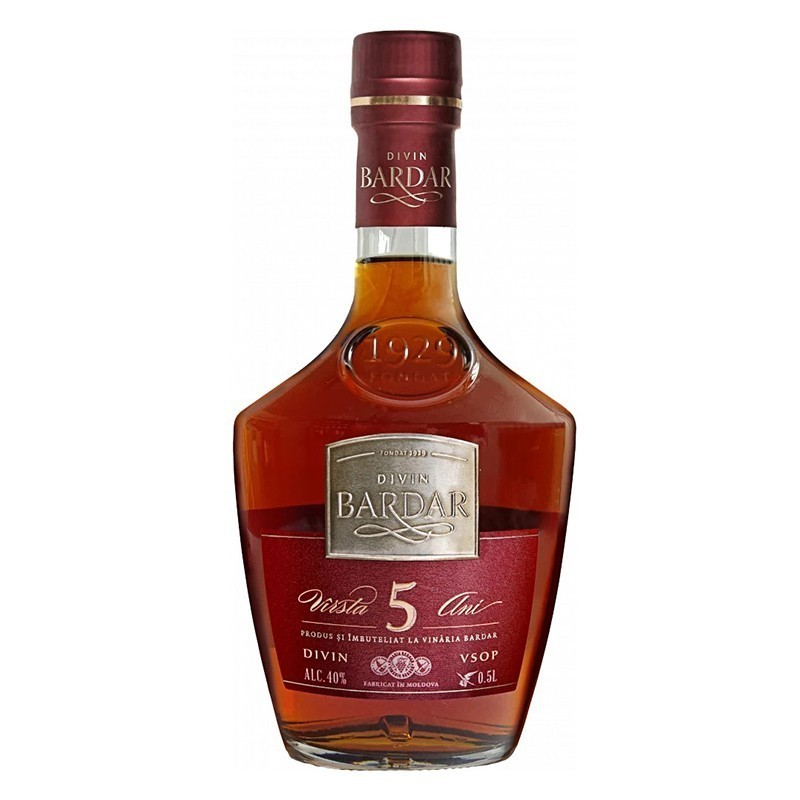 Vinars Divin Bardar 5 Ani, 0.5 l, 40 % Alcool