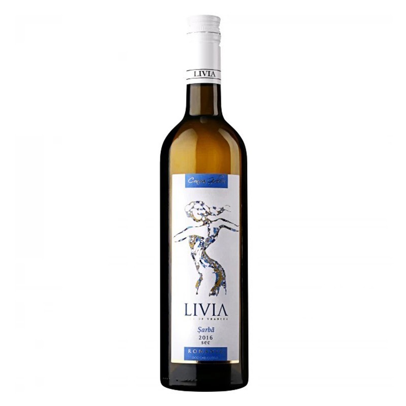 Vin Alb Girboiu Livia Sarba, Sec, 0.75 l