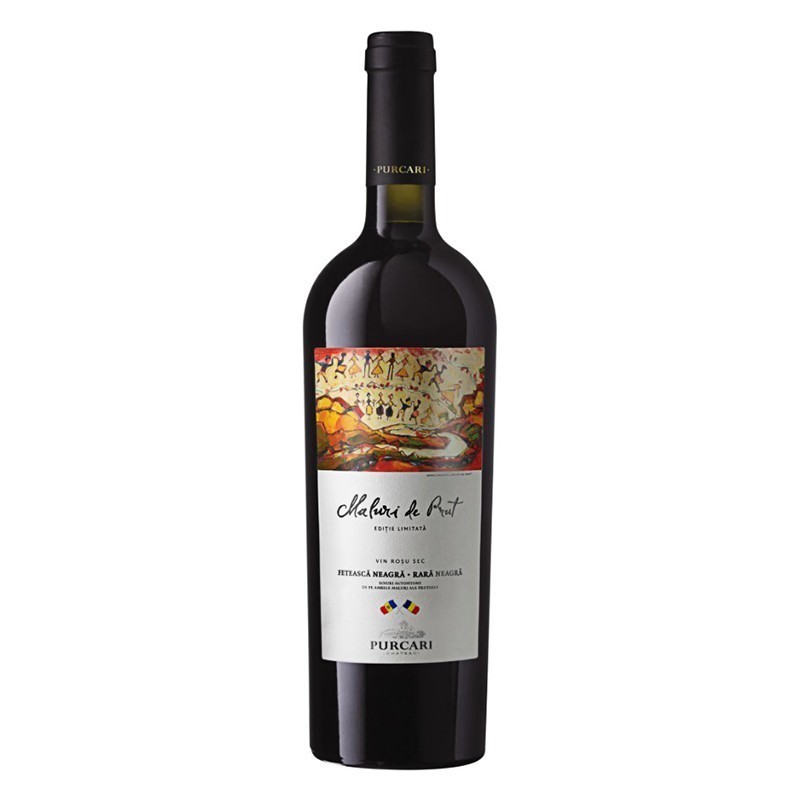 Vin Rosu Maluri de Prut Feteasca Neagra si Rara Neagra, Sec, 0.75 l