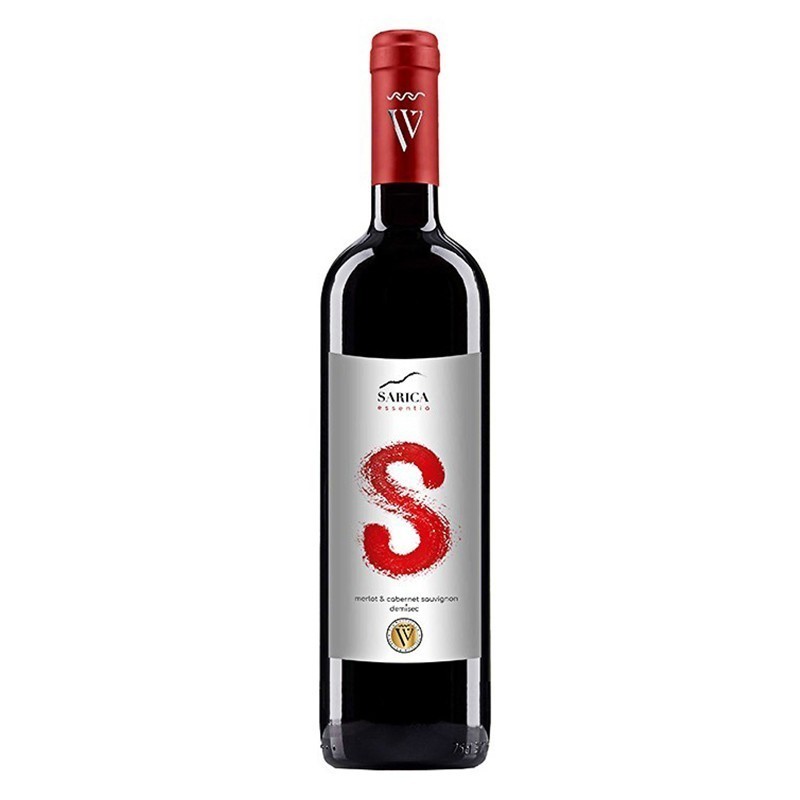 Vin Sarica Essentia, Rosu, Merlot & Cabernet Sauvignon, Demisec, 0.75 l