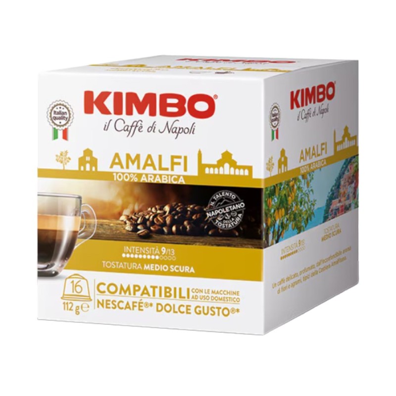 Cafea Capsule, Kimbo, Dolce Gusto Amalfi, 16 x 7 g