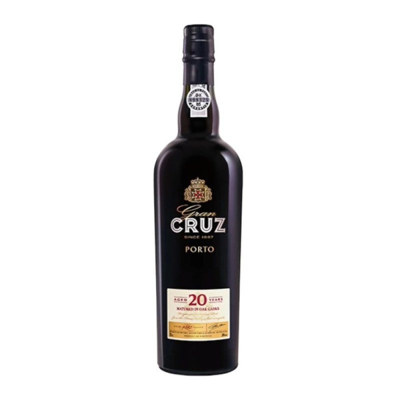 Vin Porto Cruz, 20 Ani, 20% Alcool, Cutie de Lemn, Rosu, 0.75 l