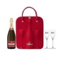 Sampanie Piper Heidsieck si Set de Voiaj cu Doua Pahare, Brut Non Vintage, 12% Alcool, 0.75 l