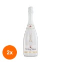 Set 2 x Vin Spumant Veuve Du Vernay Ice, 0% Alcool, Alb Demisec, 0.75 l