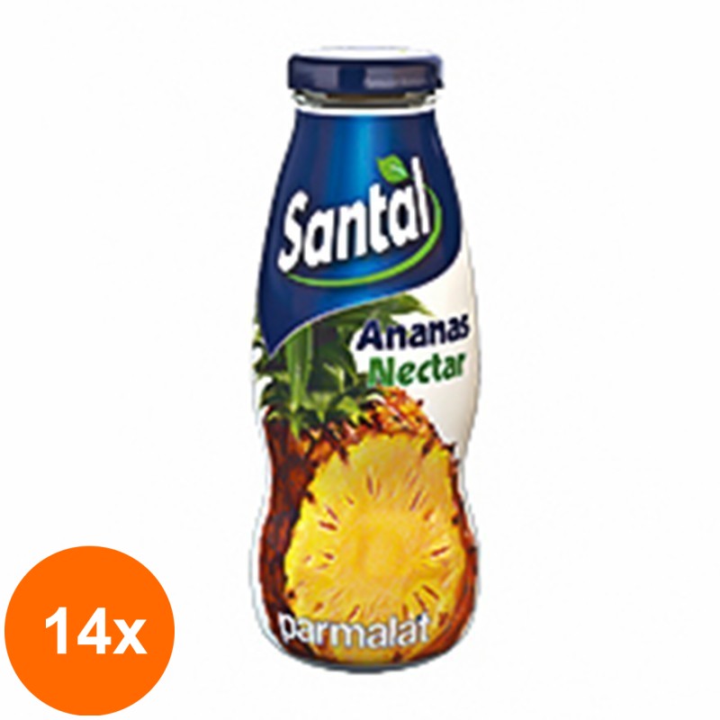 Set 14 x Nectar de Ananas 50%, Santal, 0.2 l