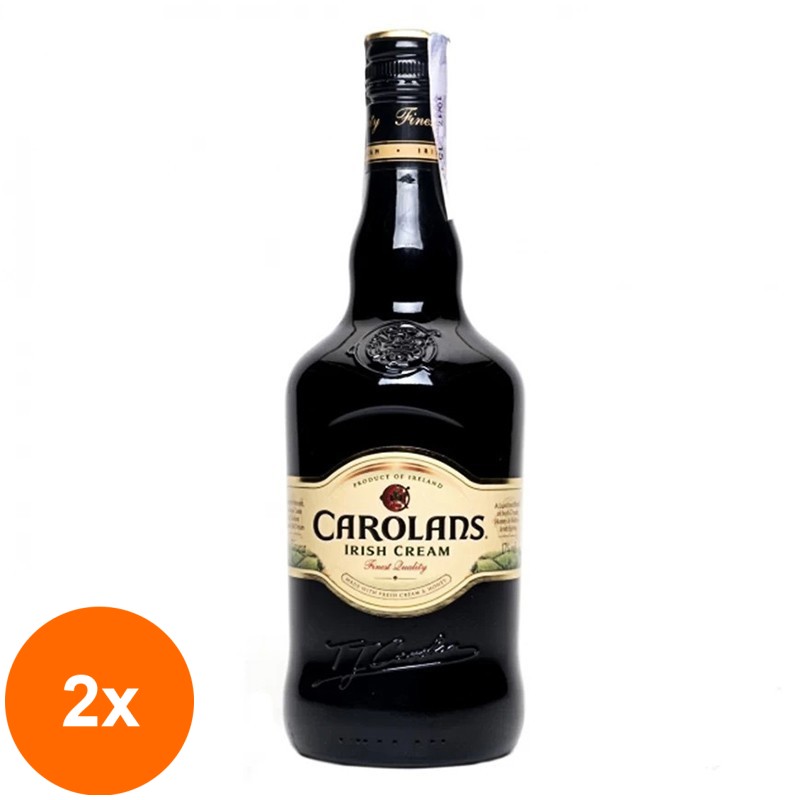 Set 2 x Crema Whisky Carolans, 17% Alcool, 0.7 l