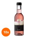 Set 10 x Vin Castel Huniade Cramele Recas, Rose Demisec, 187 ml